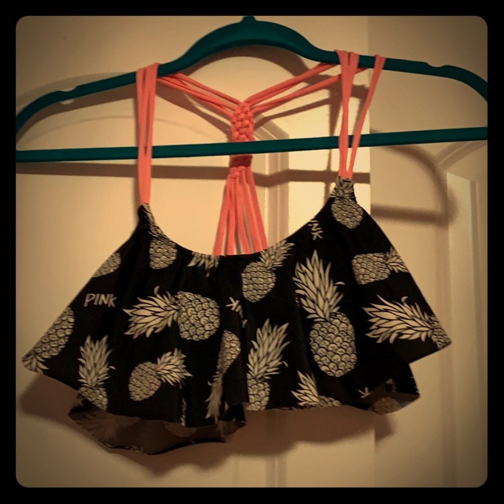 PINK Victoria Secret Bikini Drape Swim Top